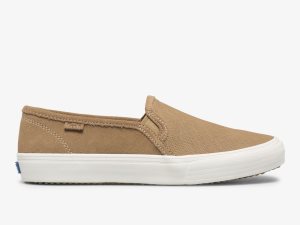 Keds Double Decker Mocka Grå Bruna | 3491HTKVJ