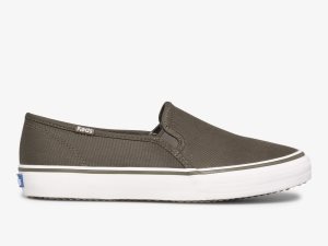 Keds Double Decker Tencel Olivgröna | 3596RNSBG