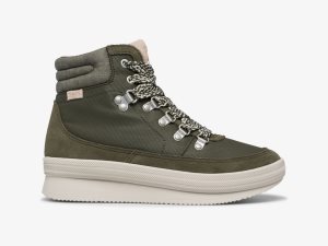 Keds Midland Boot Mocka & Splash Twill W/ Thinsulate Gröna | 7091DASBF